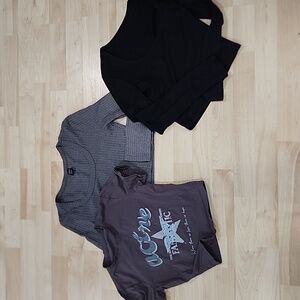 Lot of 3 Crop Shirts Like New!